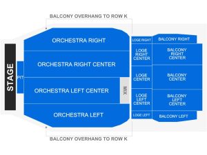 Landmark Theatre seating chart